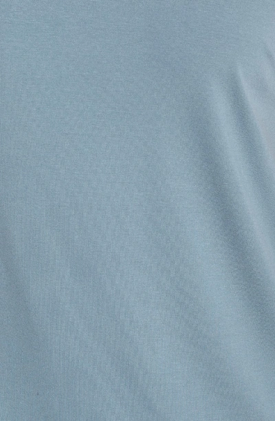 Shop Eileen Fisher Asymmetrical Jersey Top In Blue Steel