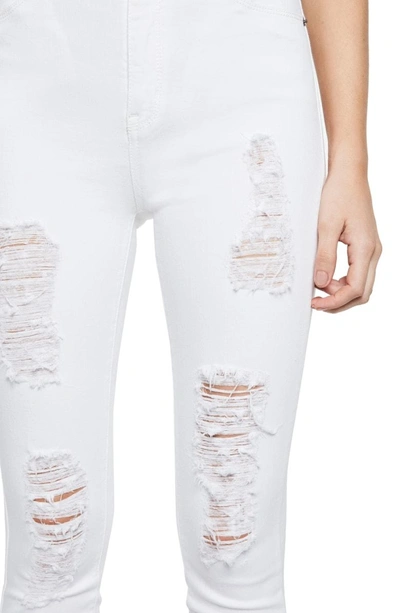Shop Bardot Khloe Super High Ripped Jeans In White