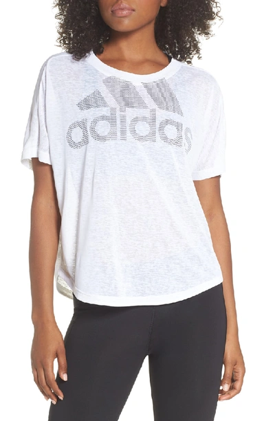 Adidas Originals Magic Logo Tee In White | ModeSens
