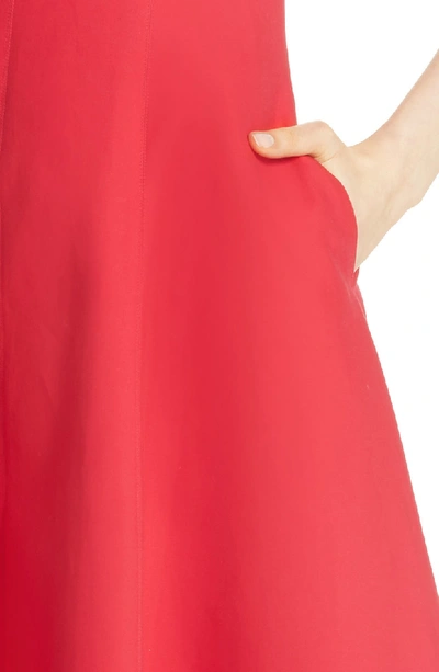 Shop Kate Spade Structured Midi Dress In Lingonberry