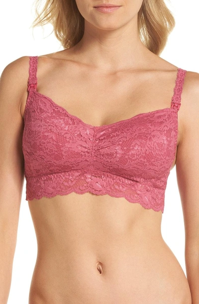 Shop Cosabella 'never Say Never Mommie' Soft Cup Nursing Bralette In Plum Blossom