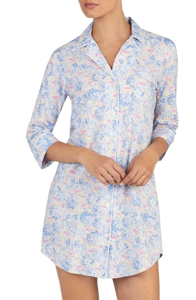 Shop Lauren Ralph Lauren Print Sleep Shirt In Floral Print