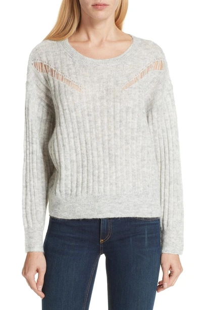 Shop Iro Opera Sweater In Pearl Grey