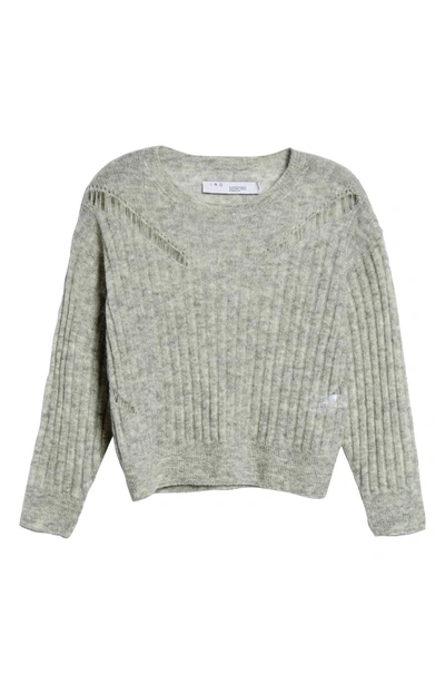 Shop Iro Opera Sweater In Pearl Grey