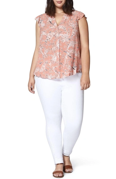 Shop Sanctuary Paisley Ruffle Top In Canyon Tapestry