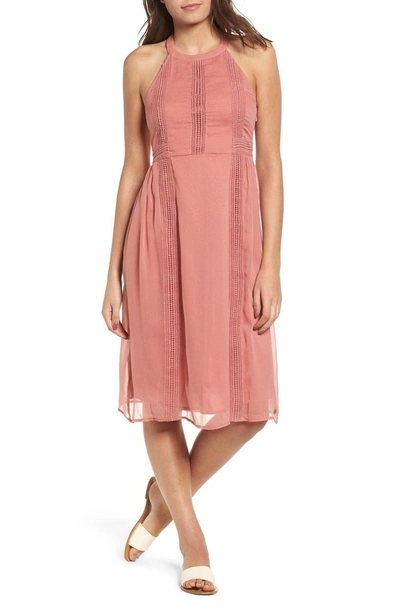 Shop Roxy Blurred Landscape Dress In Withered Rose