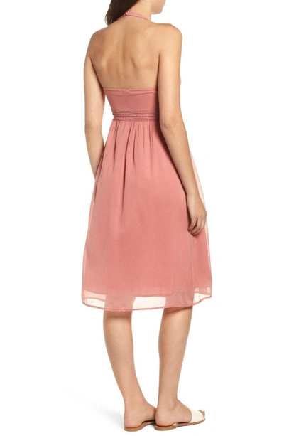 Shop Roxy Blurred Landscape Dress In Withered Rose