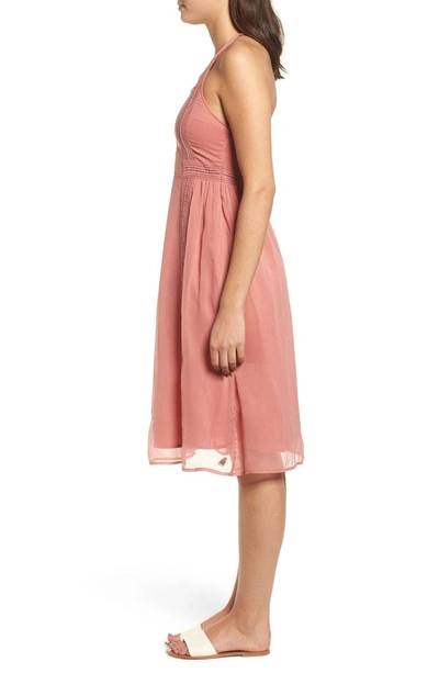 Shop Roxy Blurred Landscape Dress In Withered Rose