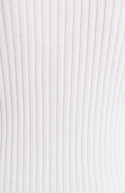 Shop Balmain Button Front Knit Top In White