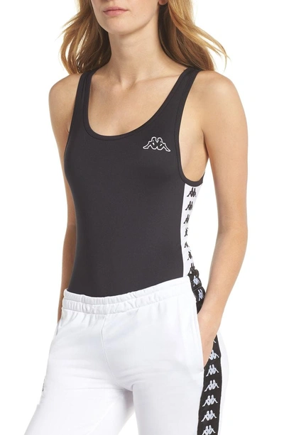Shop Kappa Banda Bodysuit In Black/ White