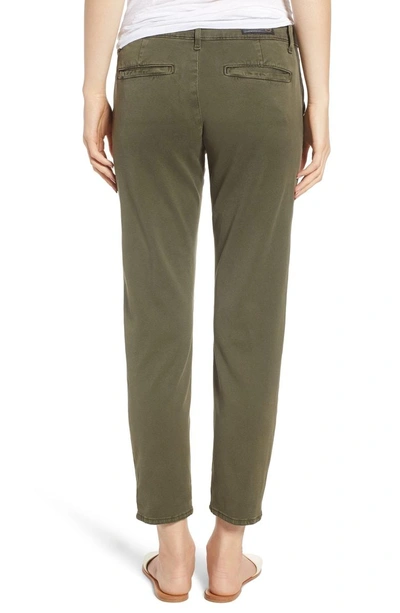 Shop Ag Caden Crop Twill Trousers In Sulfur Dried Ave