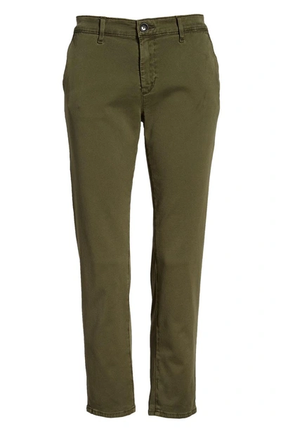 Shop Ag Caden Crop Twill Trousers In Sulfur Dried Ave