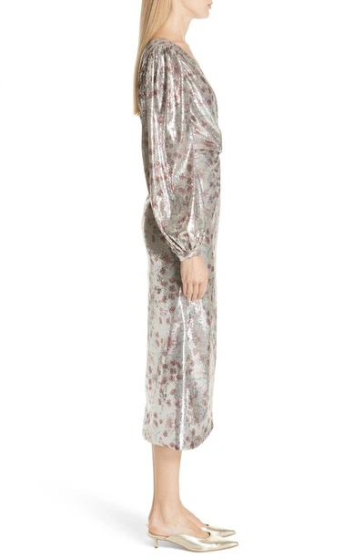 Shop Johanna Ortiz Alfonsina Sequin Dress In Victorian Cerezo Almond