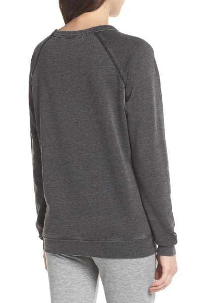 Shop The Laundry Room Airplane Mode Cozy Lounge Sweatshirt In Coal