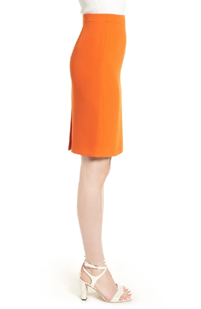 Shop Hugo Boss Vimena Pencil Skirt In Pop Orange