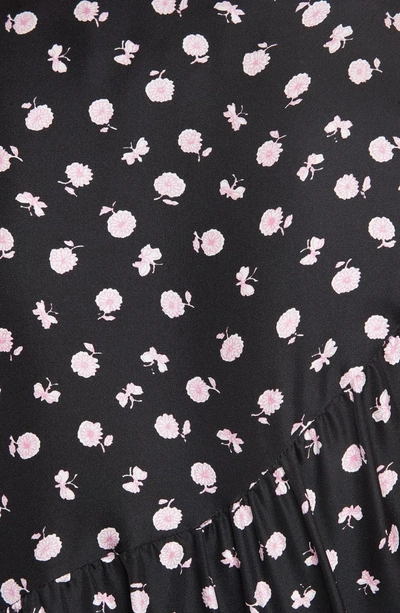 Shop 3.1 Phillip Lim / フィリップ リム Floral Print Silk Midi Dress In Black/ Pink