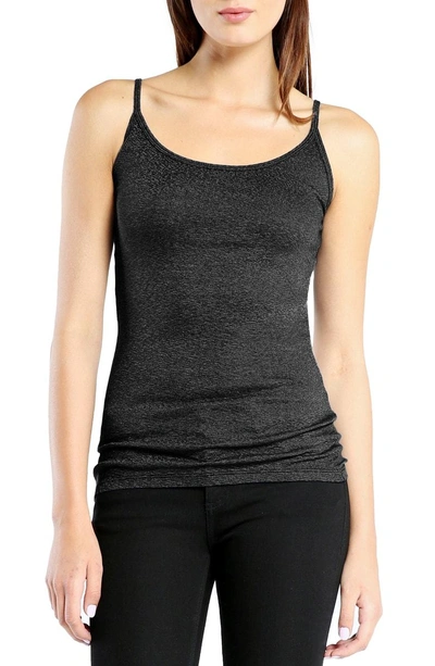 Shop Michael Stars Shine Long Camisole In Black