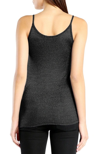 Shop Michael Stars Shine Long Camisole In Black