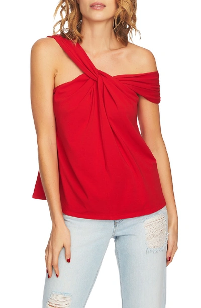 Shop 1.state Twist Front One-shoulder Top In True Red