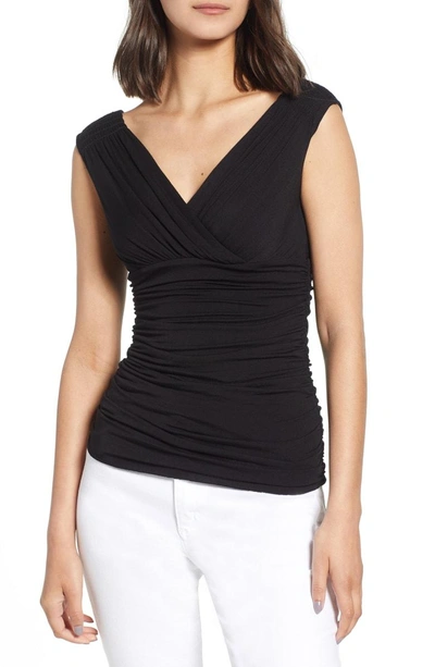 Shop Bailey44 Troika Ruched Top In Black