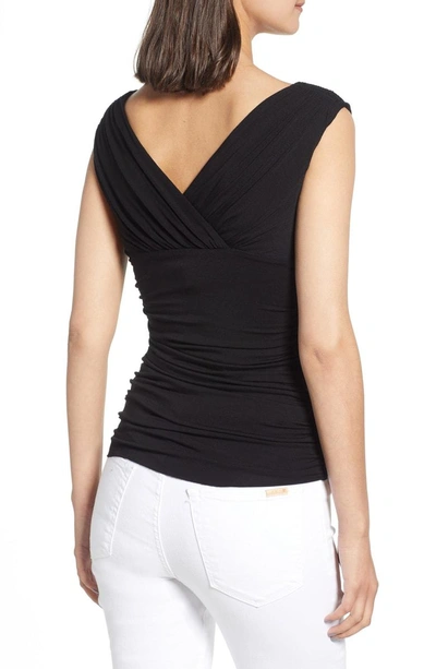 Shop Bailey44 Troika Ruched Top In Black