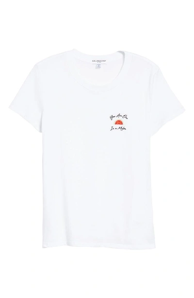 Shop Sub_urban Riot One In A Melon Embroidered Slouched Tee In White