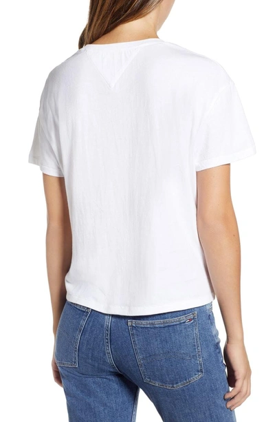 Shop Tommy Jeans Tommy Bold Logo Tee In Bright White