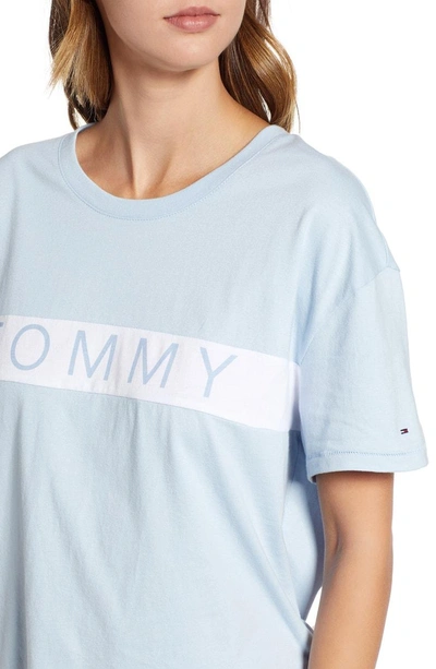 Shop Tommy Jeans Tommy Bold Logo Tee In Skyway