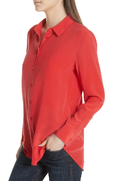 Shop Equipment Essential Silk Blouse In Red Ribbon