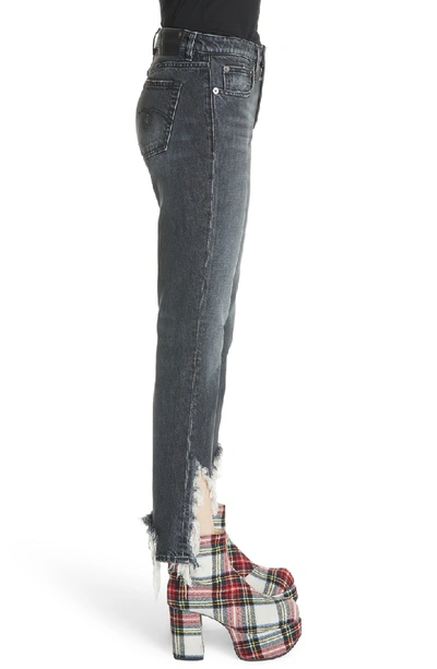 Shop R13 Frayed Kick Fit Jeans In Harper Gray