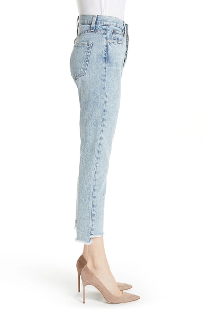 Shop Ao.la Ao. La Amazing Good Luck Slim Girlfriend Jeans In Out Of Sight/ Gold