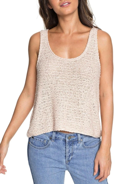 Shop Roxy Army Shades Sweater Tank In Peach Whip