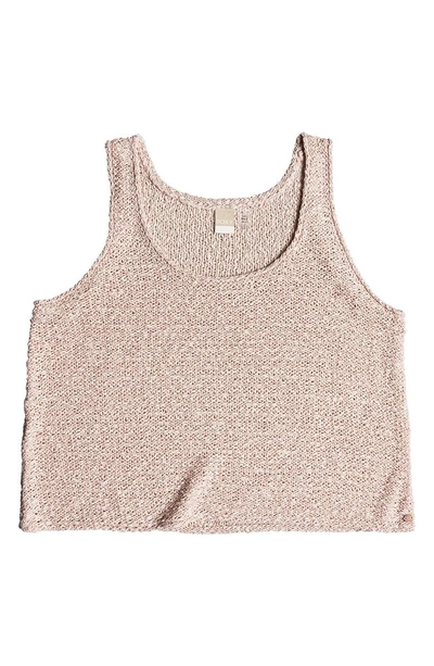 Shop Roxy Army Shades Sweater Tank In Peach Whip