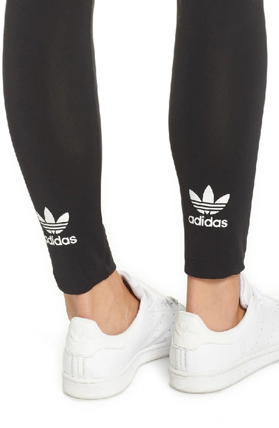 Shop Adidas Originals Trefoil Tights In Black