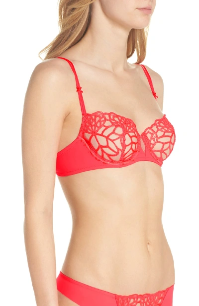 Shop Simone Perele Java Underwire Demi Bra In Ignite