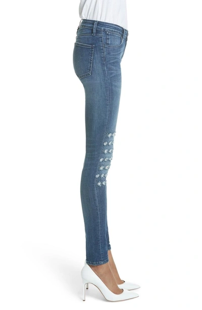 Shop Brockenbow Emma Rush Distressed Skinny Jeans In Riviera Blue