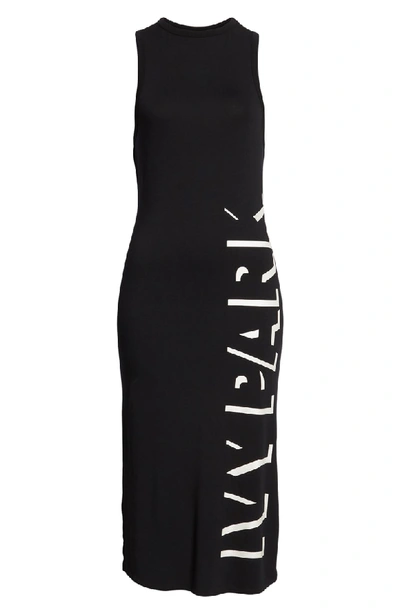 Shop Ivy Park Shadow Logo Dress In Black