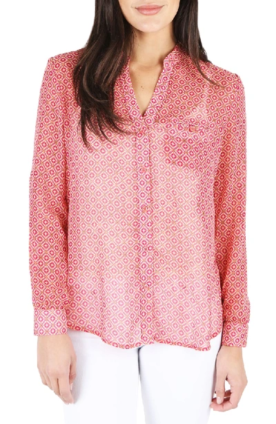 Shop Kut From The Kloth Jasmine Top In Pink Bloom