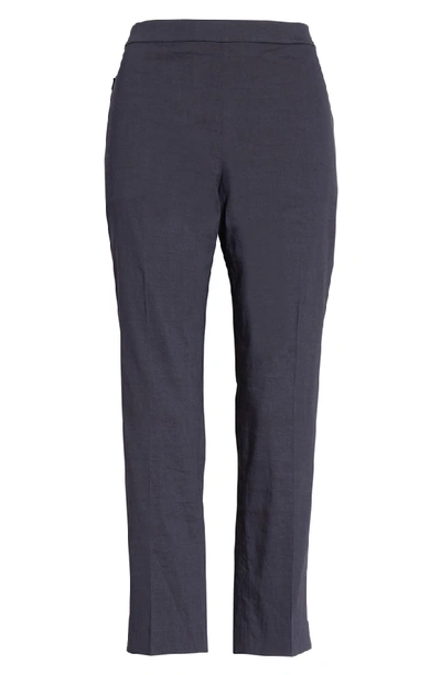 Shop Theory Pull-on Linen Blend Pants In Concord