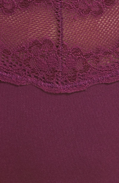 Shop Natori Bliss Perfection Thong In Royal Purple