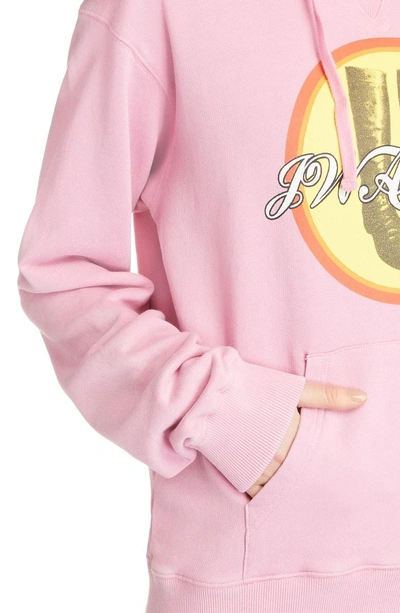 Shop Jw Anderson Boots Cola Hoodie In Candyfloss