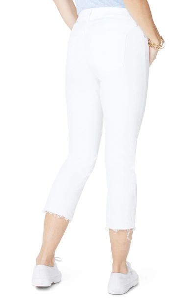 Shop Nydj Release Hem Capri Skinny Jeans In Optic White