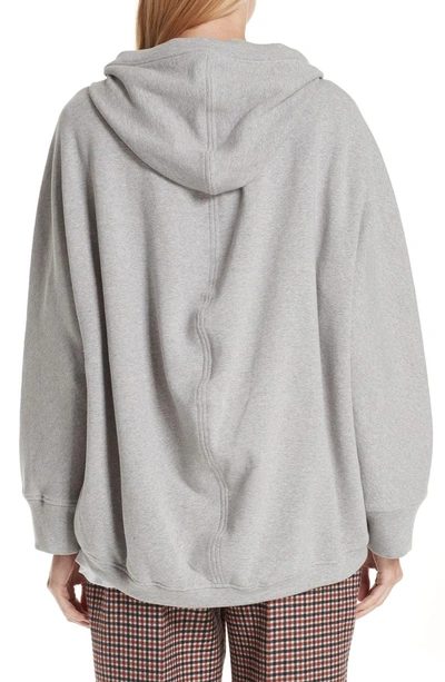 Shop Balenciaga Cocoon Hoodie In Heather Grey