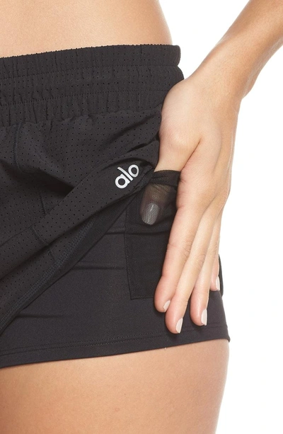 Shop Alo Yoga Frame Runner Shorts In Black