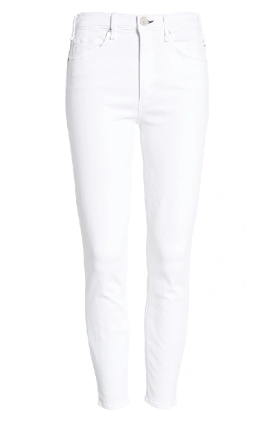 Shop Mcguire Split Hem High Waist Ankle Skinny Jeans In White Lie