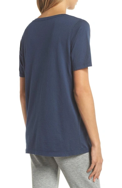 Shop Richer Poorer The Scoop Cotton Tee In Navy