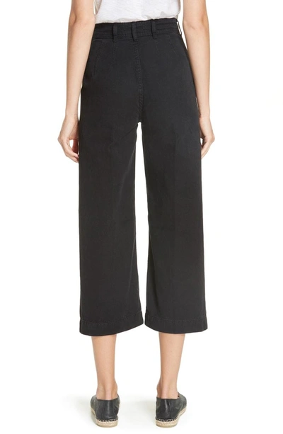 Shop Free People Patti Crop Cotton Pants In Black