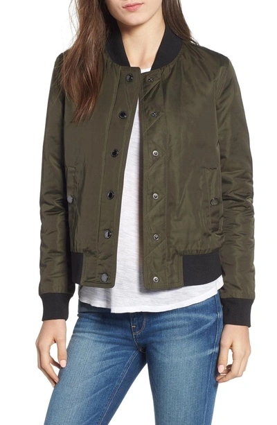 Shop Hudson Bomber Jacket In Green Army