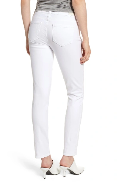 Shop Paige Skyline Ankle Peg Skinny Jeans In Crisp White