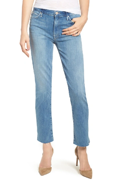 Shop Mother The Rascal Ankle Snippet Straight Leg Jeans In Well Played